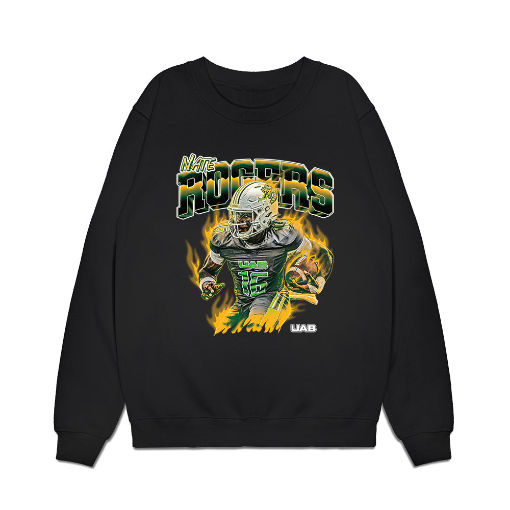 UAB - NCAA Football : Nate Rogers - Collage Premium Crewneck Sweatshirt-0
