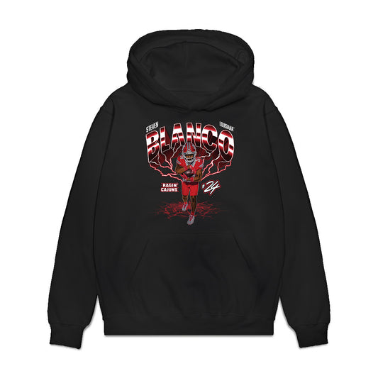 Louisiana - NCAA Football : Steven Blanco - Collage Premium Hooded Sweatshirt-0