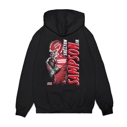 Louisiana - NCAA Football : Shelton Sampson Jr. - Collage Premium Hooded Sweatshirt-1