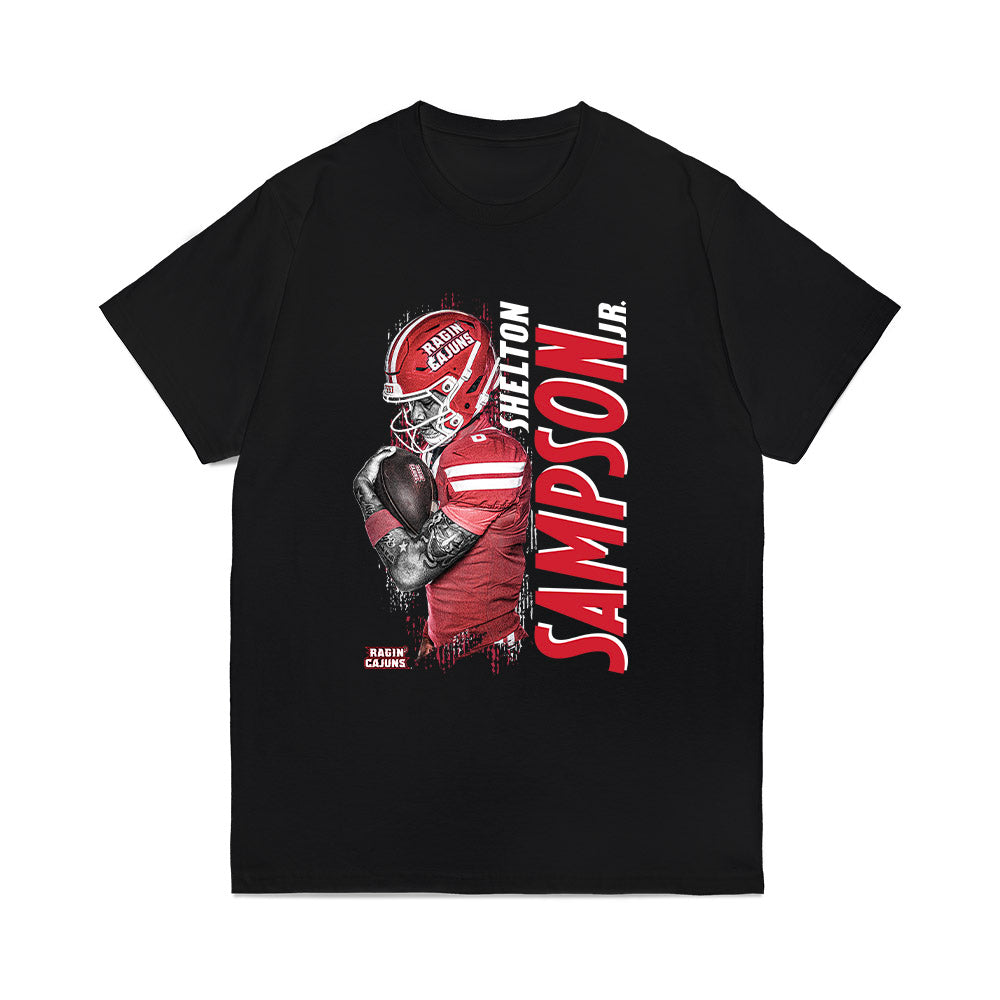 Louisiana - NCAA Football : Shelton Sampson Jr. - Collage Comfort Colors T-Shirt-0