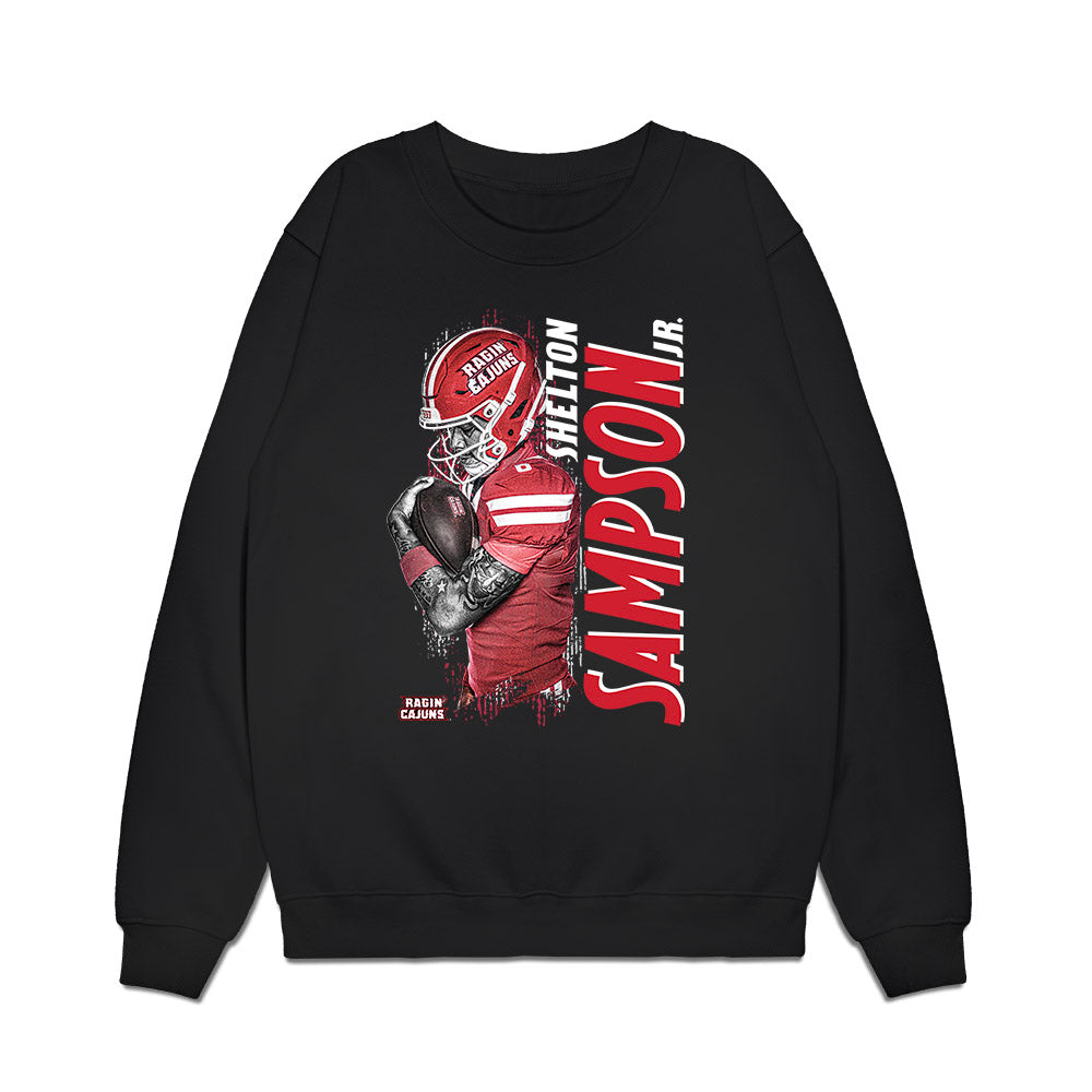 Louisiana - NCAA Football : Shelton Sampson Jr. - Collage Premium Crewneck Sweatshirt-0