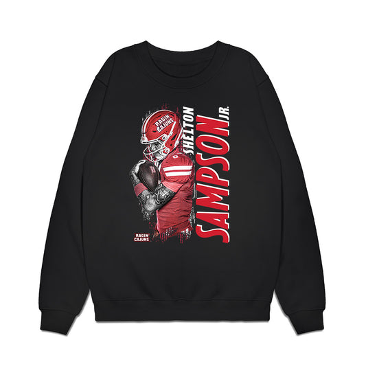 Louisiana - NCAA Football : Shelton Sampson Jr. - Collage Premium Crewneck Sweatshirt-0