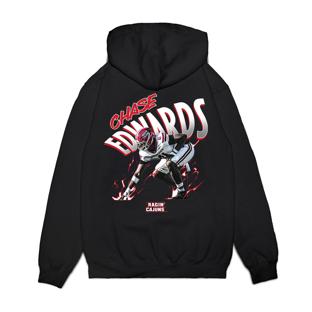 Louisiana - NCAA Football : Chase Edwards - Collage Premium Hooded Sweatshirt-1