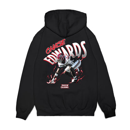 Louisiana - NCAA Football : Chase Edwards - Collage Premium Hooded Sweatshirt-1