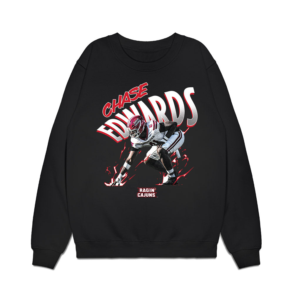 Louisiana - NCAA Football : Chase Edwards - Collage Premium Crewneck Sweatshirt-0