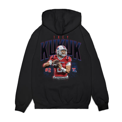 LA Tech - NCAA Football : Trey Kukuk - Collage Premium Hooded Sweatshirt-1