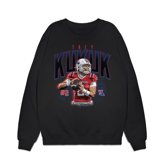 LA Tech - NCAA Football : Trey Kukuk - Collage Premium Crewneck Sweatshirt-0