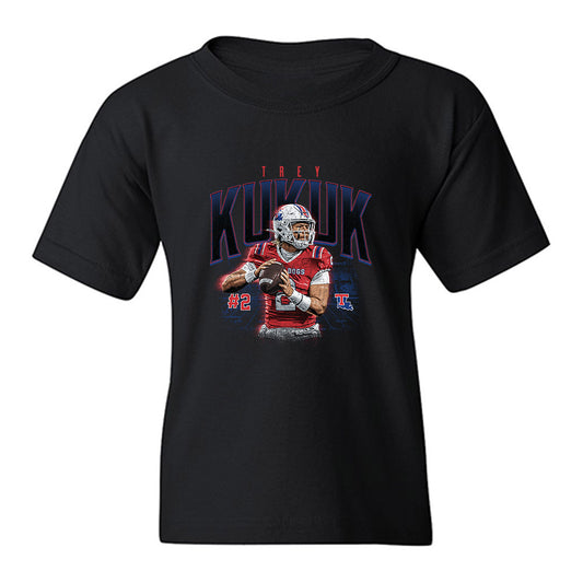 LA Tech - NCAA Football : Trey Kukuk - Collage Youth T-Shirt-0