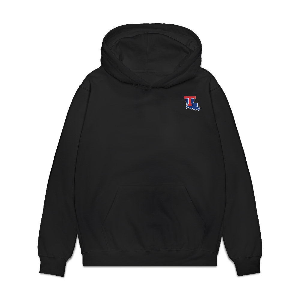 LA Tech - NCAA Football : Trey Kukuk - Collage Premium Hooded Sweatshirt-0