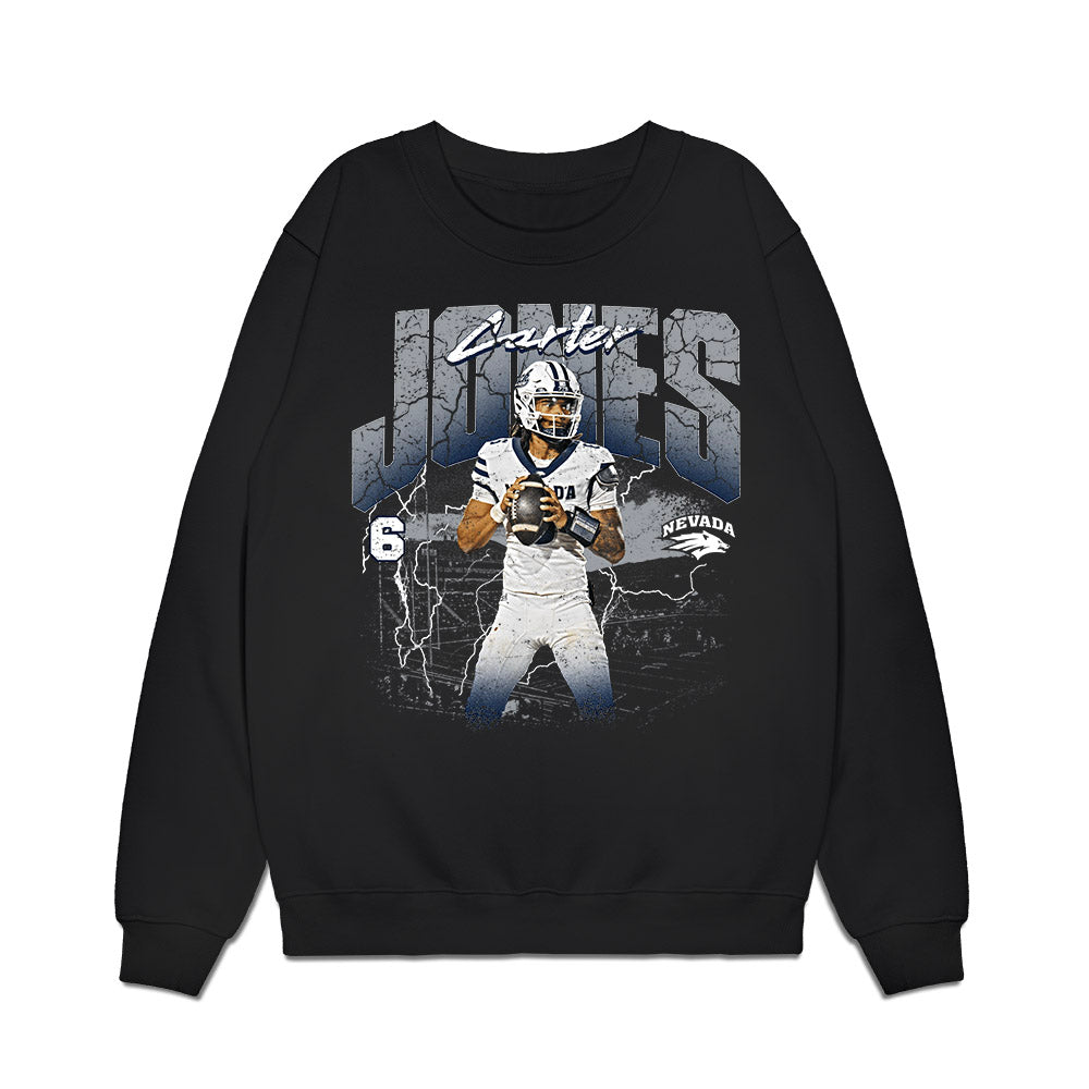 Nevada - NCAA Football : Carter Jones - Collage Premium Crewneck Sweatshirt-0