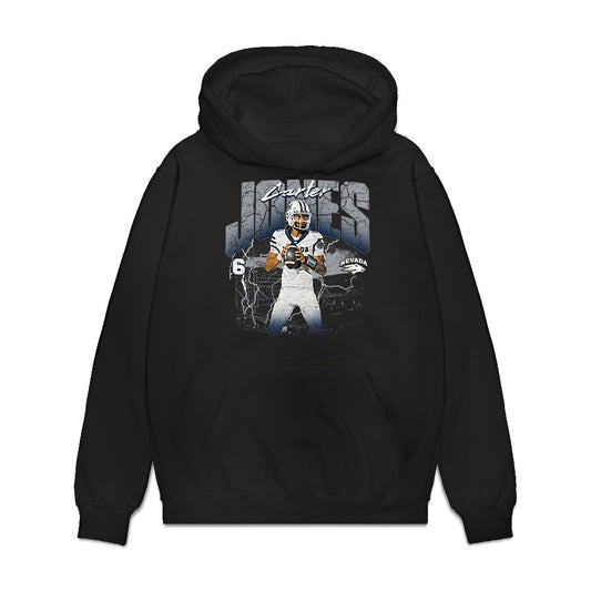Nevada - NCAA Football : Carter Jones - Collage Premium Hooded Sweatshirt-0