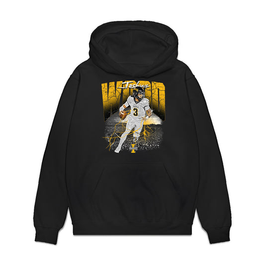 Idaho - NCAA Football : Joshua Wood - Collage Premium Hooded Sweatshirt-0