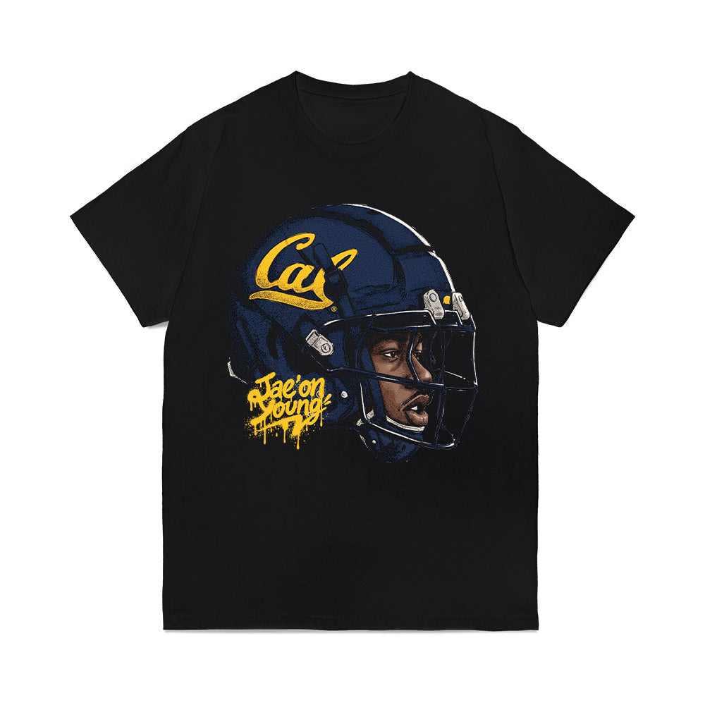 UC Berkeley - NCAA Football : Jae'on Young - Game Face Comfort Colors T-Shirt-0