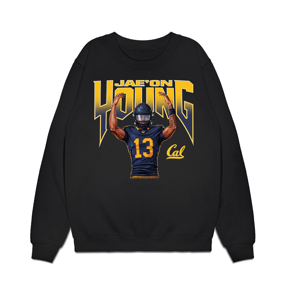 UC Berkeley - NCAA Football : Jae'on Young - Collage Premium Crewneck Sweatshirt-0