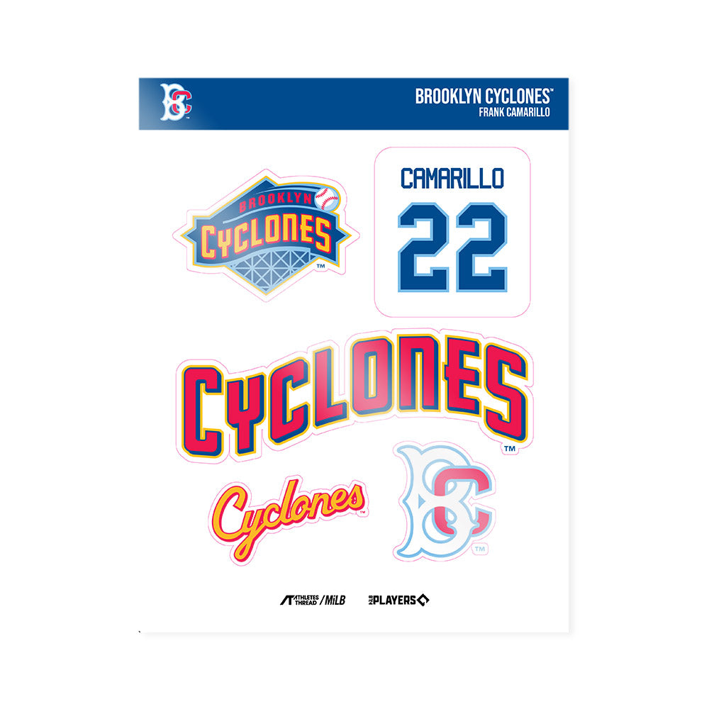 Brooklyn Cyclones - MILB Baseball : Frank Camarillo - Sticker Sheet-0