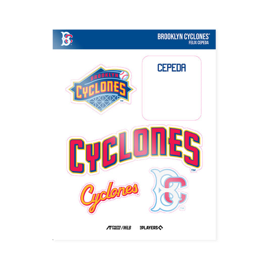Brooklyn Cyclones - MILB Baseball : Felix Cepeda - Sticker Sheet-0