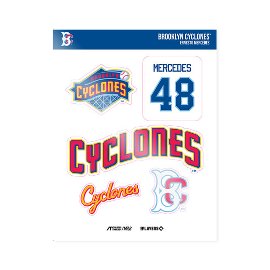 Brooklyn Cyclones - MILB Baseball : Ernesto Mercedes - Sticker Sheet-0