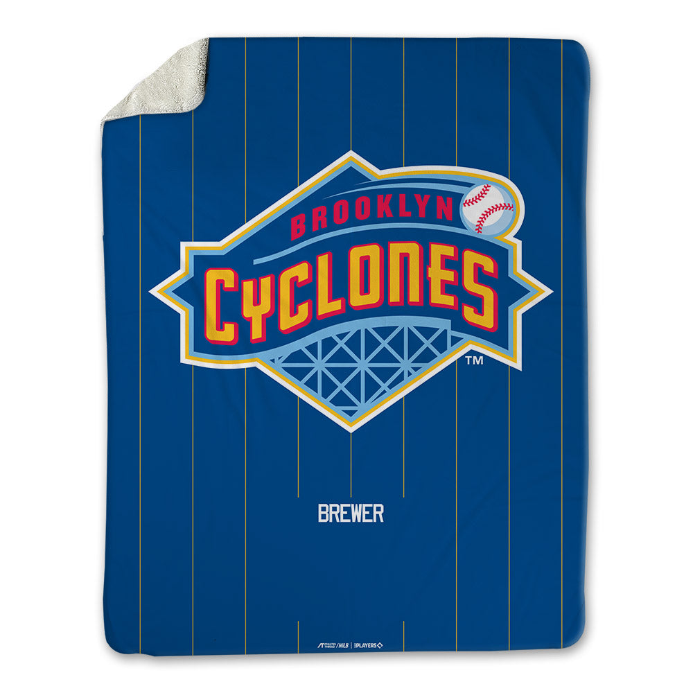 Brooklyn Cyclones - MILB Baseball : Hoss Brewer - Blanket-0