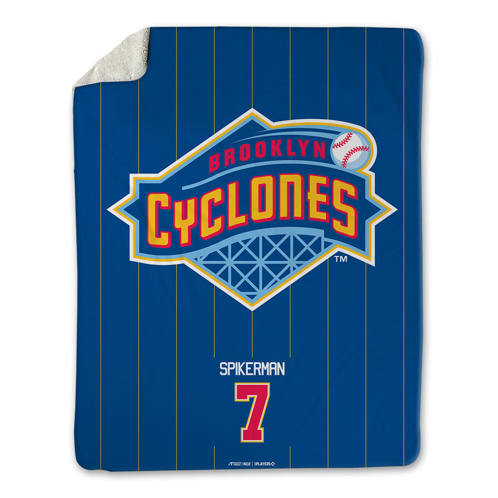 Brooklyn Cyclones - MILB Baseball : John Spikerman - Blanket-0