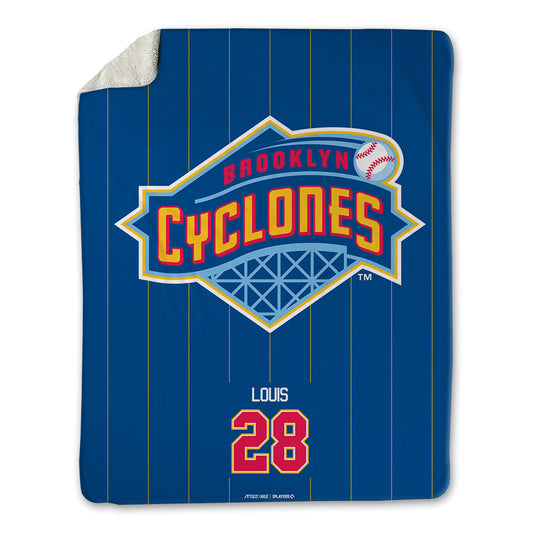Brooklyn Cyclones - MILB Baseball : Gregori Louis - Blanket-0