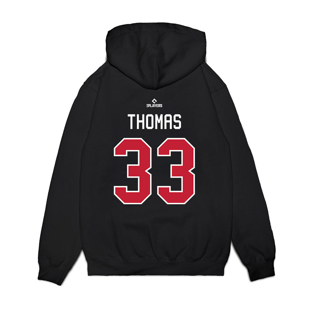 Buffalo Bisons - MILB Baseball : Rhylan Thomas - Premium Hooded Sweatshirt-1