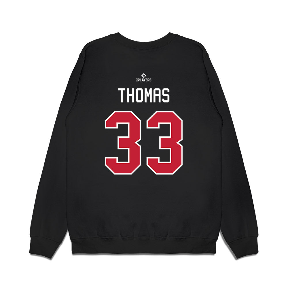 Buffalo Bisons - MILB Baseball : Rhylan Thomas - Premium Crewneck Sweatshirt-1