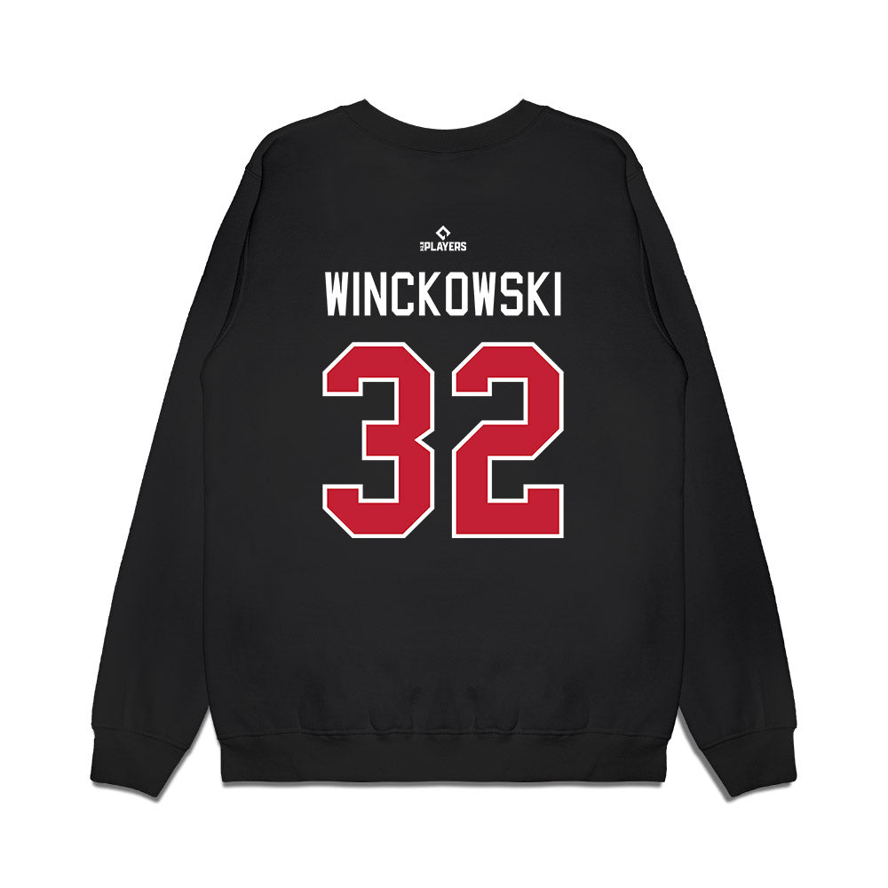 Buffalo Bisons - MILB Baseball : Josh Winckowski - Premium Crewneck Sweatshirt-1