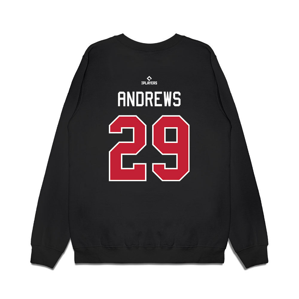 Buffalo Bisons - MILB Baseball : Tanner Andrews - Premium Crewneck Sweatshirt-1