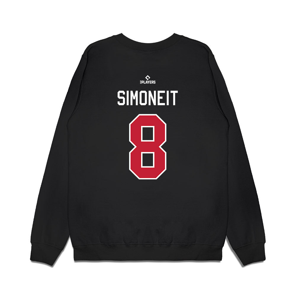 Buffalo Bisons - MILB Baseball : William Simoneit - Premium Crewneck Sweatshirt-1