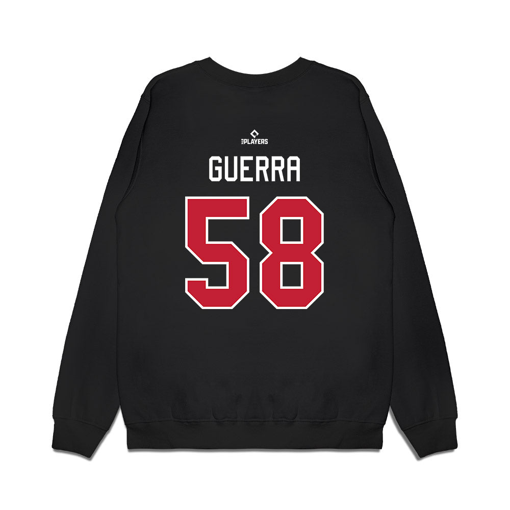 Buffalo Bisons - MILB Baseball : Daniel Guerra - Premium Crewneck Sweatshirt-1