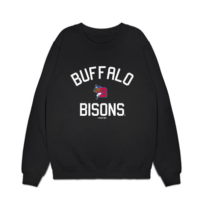 Buffalo Bisons - MILB Baseball : Rhylan Thomas - Premium Crewneck Sweatshirt-0