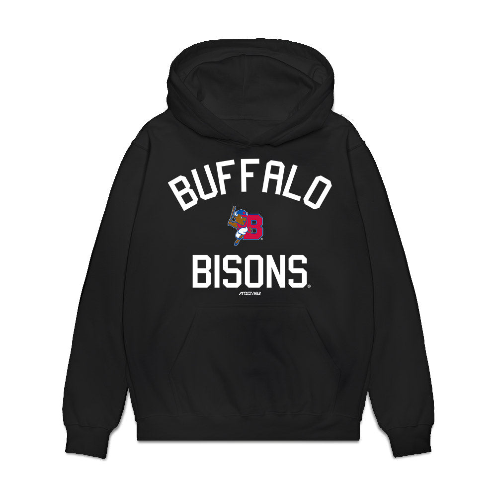 Buffalo Bisons - MILB Baseball : Daniel Guerra - Premium Hooded Sweatshirt-0