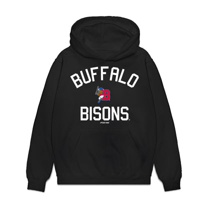 Buffalo Bisons - MILB Baseball : Daniel Guerra - Premium Hooded Sweatshirt-0