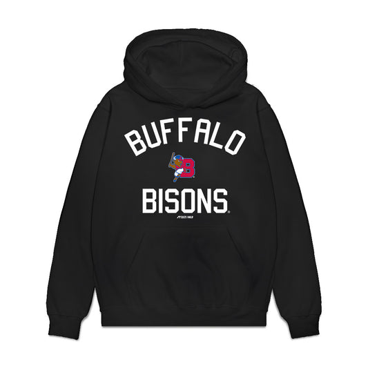 Buffalo Bisons - MILB Baseball : Josh Stephan - Premium Hooded Sweatshirt-0