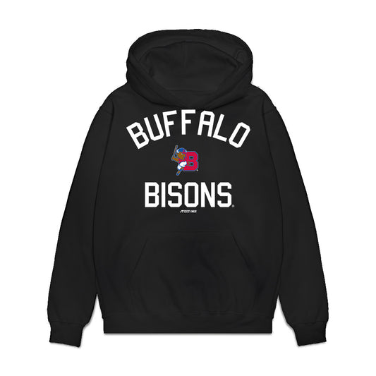 Buffalo Bisons - MILB Baseball : Javen Coleman - Premium Hooded Sweatshirt-0