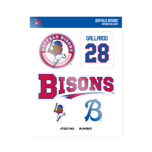 Buffalo Bisons - MILB Baseball : Richard Gallardo - Sticker Sheet-0