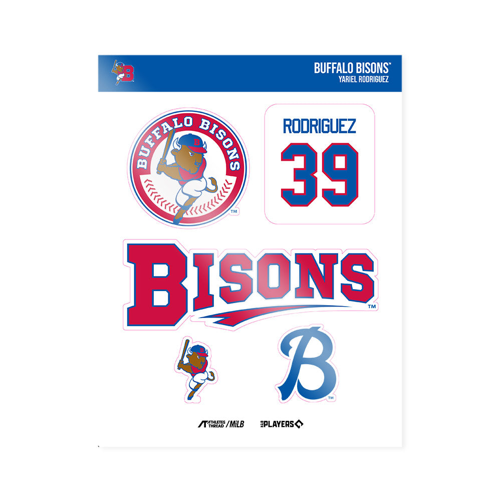 Buffalo Bisons - MILB Baseball : Yariel Rodriguez - Sticker Sheet-0