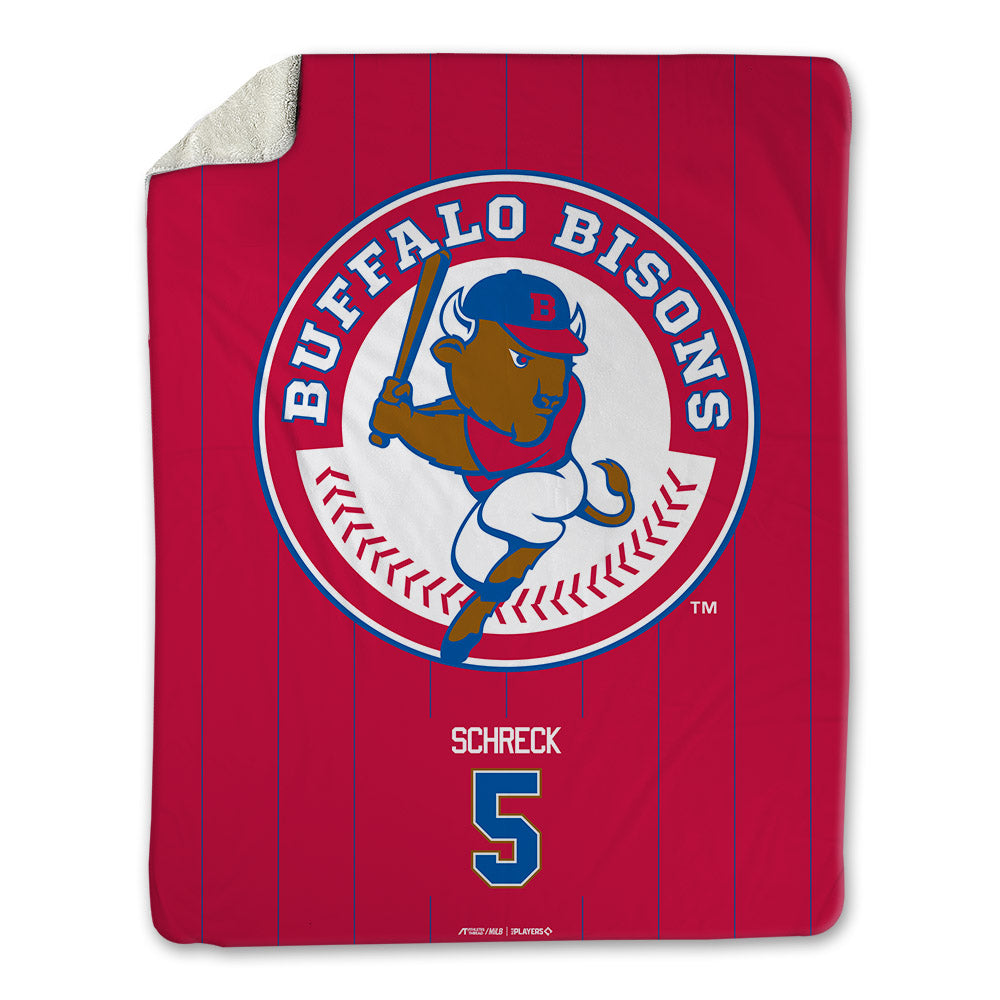 Buffalo Bisons - MILB Baseball : RJ Schreck - Blanket-0