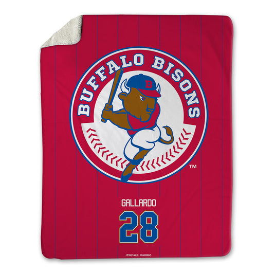 Buffalo Bisons - MILB Baseball : Richard Gallardo - Blanket-0