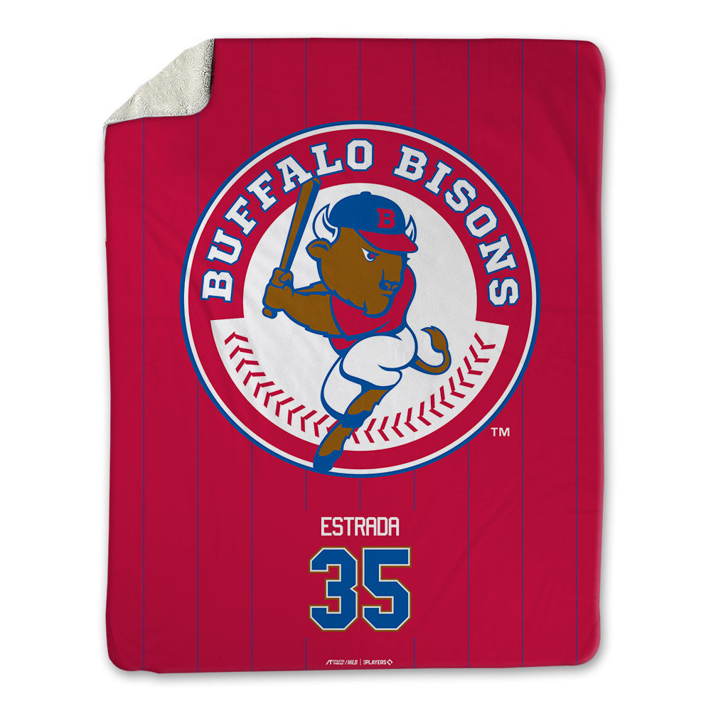 Buffalo Bisons - MILB Baseball : Lazaro Estrada - Blanket-0