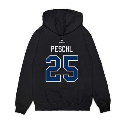 Cedar Rapids Kernels - MILB Baseball : Cole Peschl - Premium Hooded Sweatshirt-1
