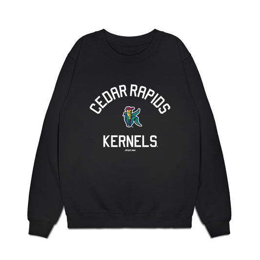 Cedar Rapids Kernels - MILB Baseball : Reed Moring - Premium Crewneck Sweatshirt-0
