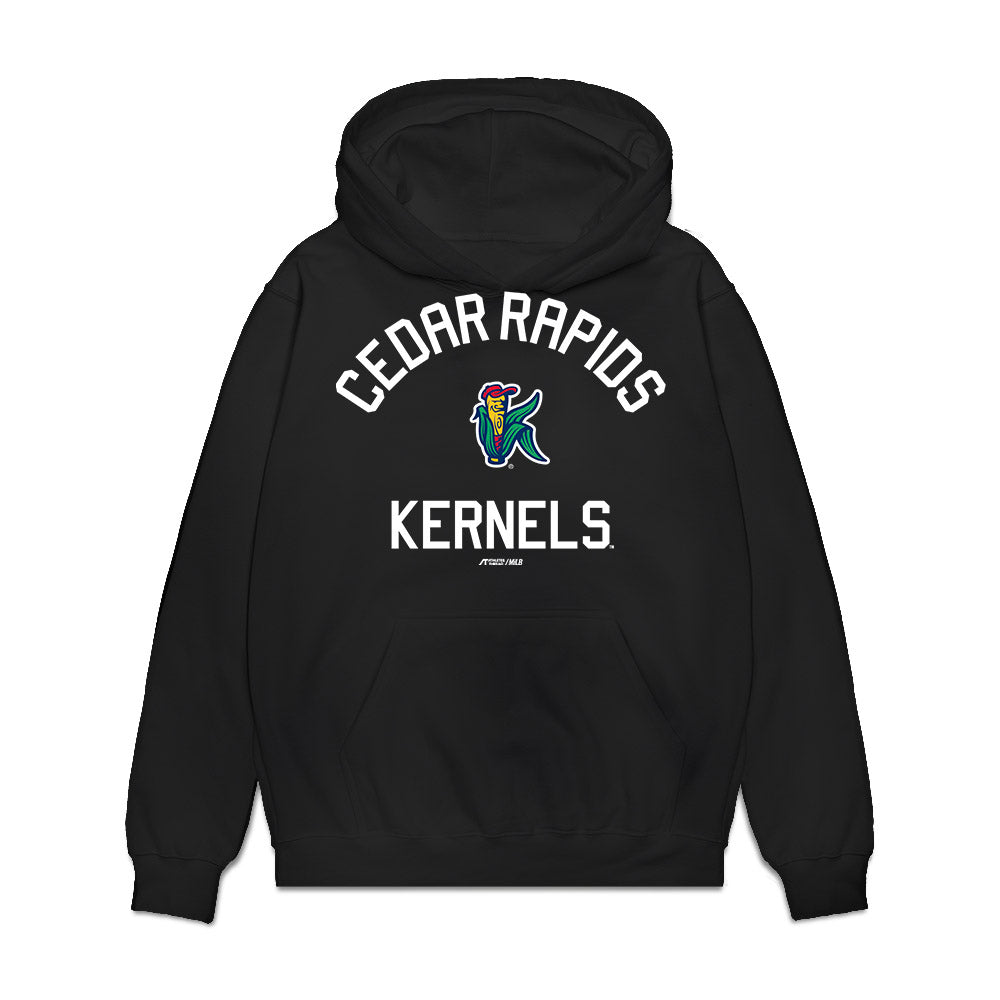 Cedar Rapids Kernels - MILB Baseball : Irvin Nunez - Premium Hooded Sweatshirt-0