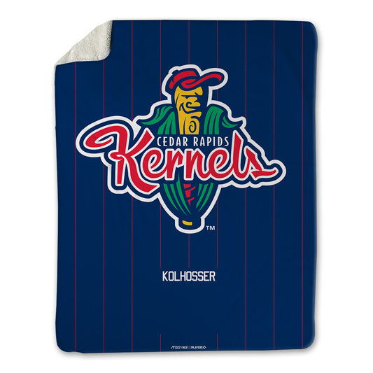 Cedar Rapids Kernels - MILB Baseball : Xavier Kolhosser - Blanket-0