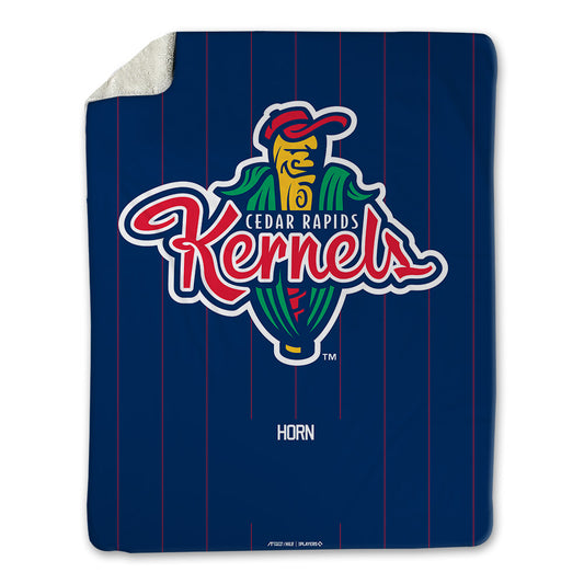 Cedar Rapids Kernels - MILB Baseball : Garrett Horn - Blanket-0