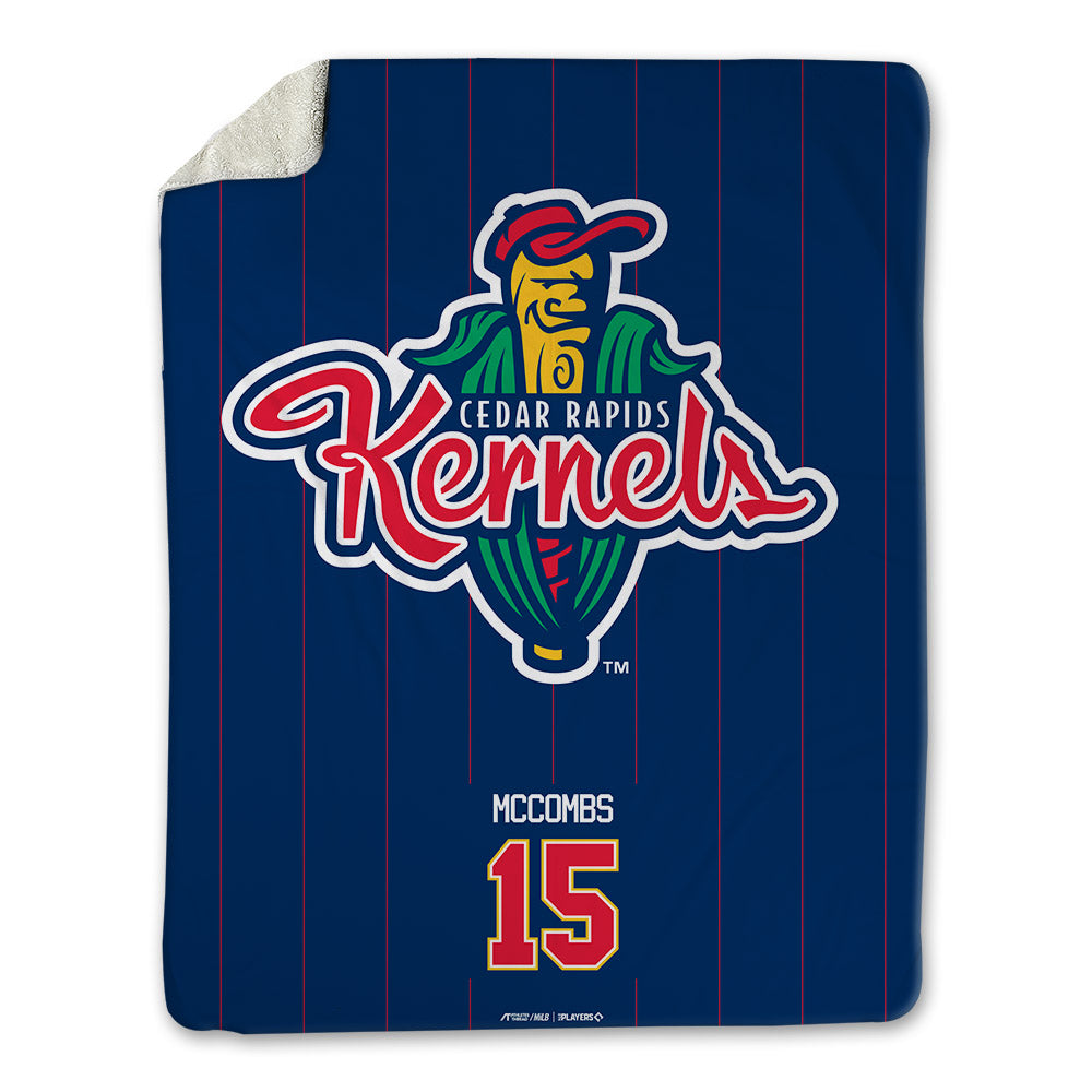 Cedar Rapids Kernels - MILB Baseball : Jacob McCombs - Blanket-0