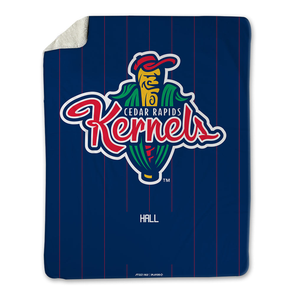 Cedar Rapids Kernels - MILB Baseball : Tanner Hall - Blanket-0