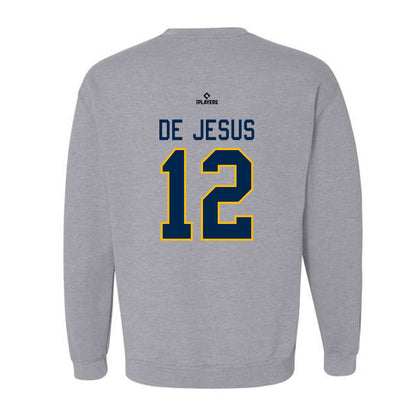 Charleston RiverDogs - MILB Baseball : Cesar De Jesus - Crewneck Sweatshirt-1