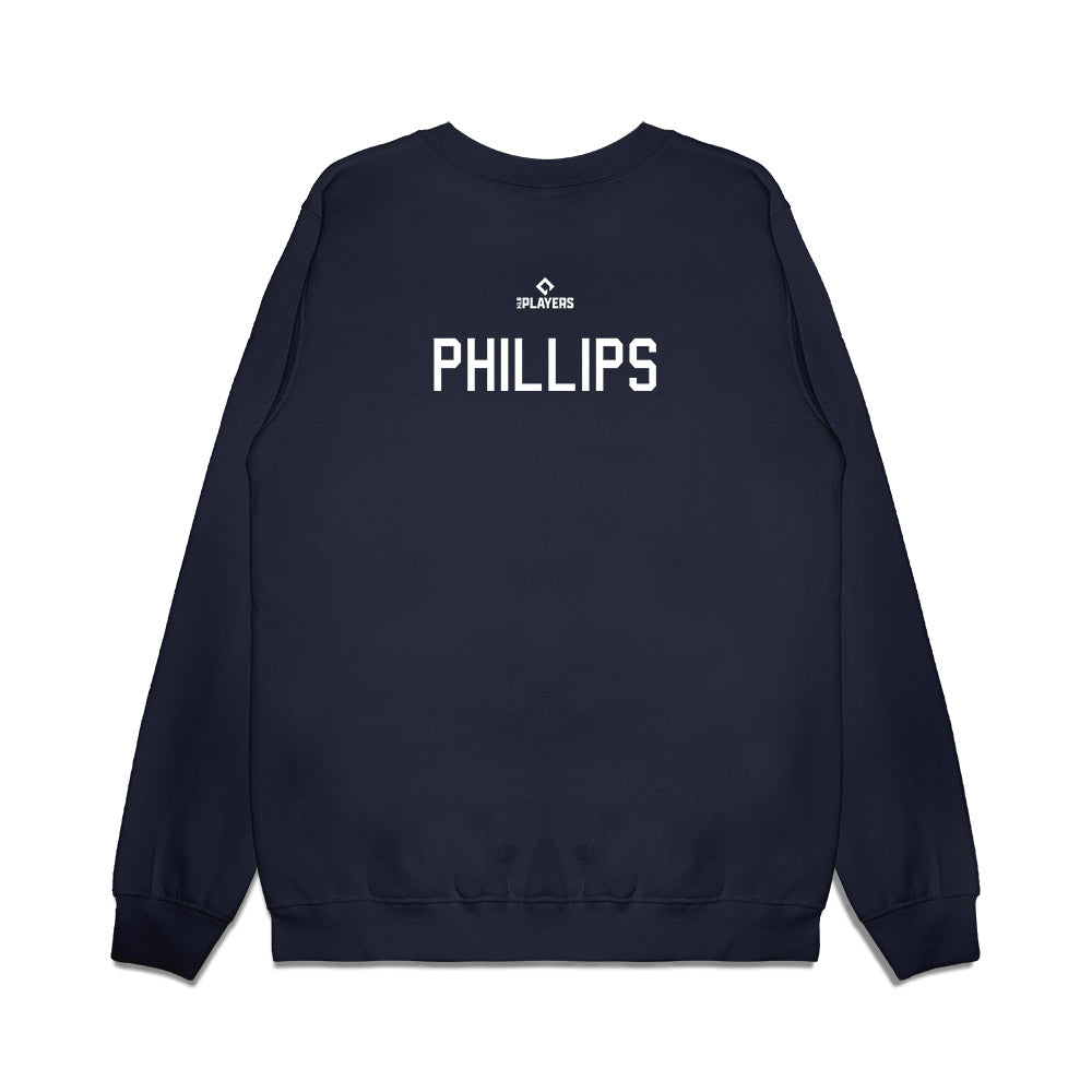 Charleston RiverDogs - MILB Baseball : Trace Phillips - Premium Crewneck Sweatshirt-1