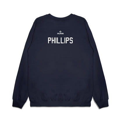 Charleston RiverDogs - MILB Baseball : Trace Phillips - Premium Crewneck Sweatshirt-1